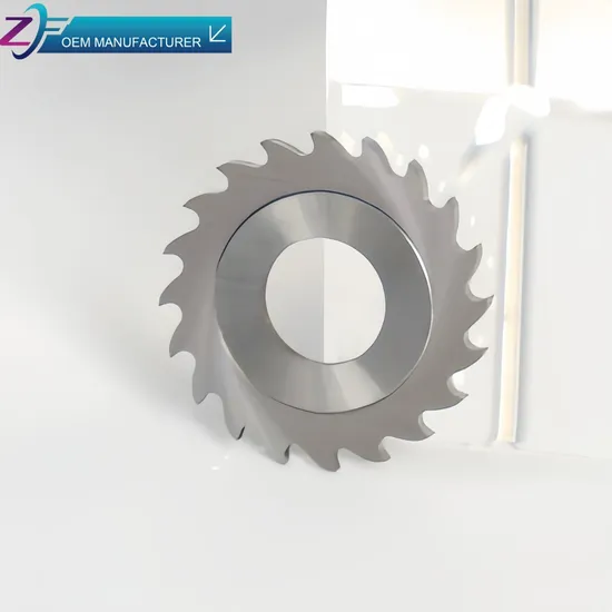 Solid Carbide Circular Saw Blade of CNC Machine for Slotting Bulk Arc Blade